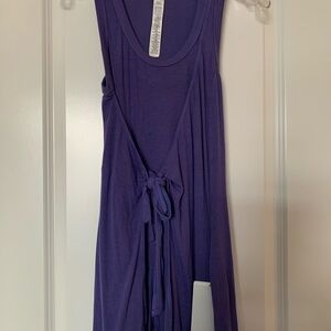 NWT Women’s Lululemon Charged Indigo Modal Wrap Romper 4”. Size 2.